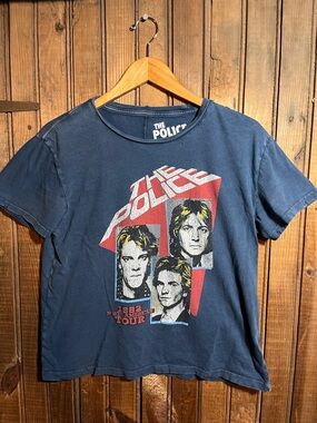The Police 1982 Tour Graphic Tee - Navy Blue